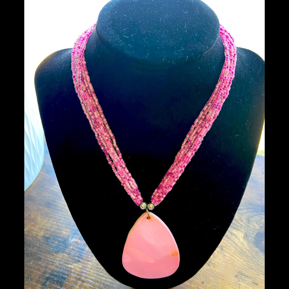 Pink necklace